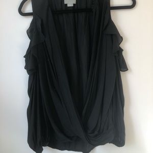 Super Cute Black Silk Maeve Top!